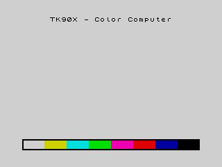 TK90X boot screen